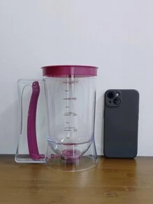 Cupcake Batter Separator & Dispenser, Handheld Funnel Measuring Cup Tool For Mess-Free Baking - Pink - View 3