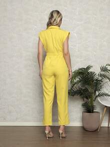 Women Jumpsuits - 黃色 - 查看 3
