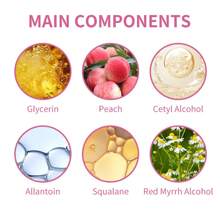 桃紅色唇毛脫毛膏50g,女士用於去除嘴唇,下巴和臉頰周圍的不需要的毛髮,天然和溫和的配方 - 白色 - 查看 8