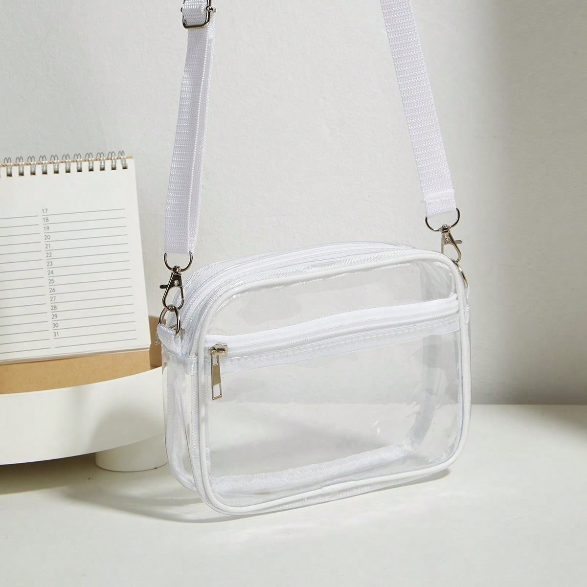 Mini And Fashionable Pvc Zip Shoulder Bag | SHEIN USA