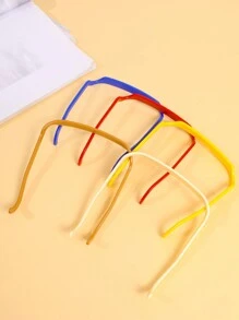 5pcs Fashionable Rectangle Sunglasses Style Hair Clips, Hairpins For Braid And Updo - Multicolor - View 5