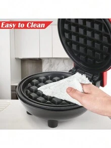 2PCS Gofrera Love: Pequeños Electrodomésticos de Cocina, Waflera Spiderman única y emocionante, Electrodomésticos para Cocina de alta calidad, ¡Sorprende a tu familia con Waflera de Spiderman! - Fácil de usar, perfecta para Desayunos o Eventos Temáticos - Negro - Ver 5