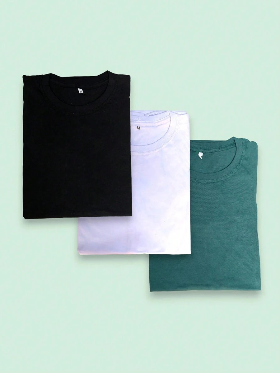 Men T-Shirts - 墨綠色 - 查看 1