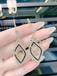 New Fashionable & Versatile Minimalist Earrings With Cool Tone Design, Suitable For Women's Daily Wear - Multicolor - View 6