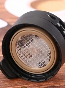 1pc Coffee brown 304 stainless steel coffee cup insulation cup bounce cup water cup 380ml - Coffee Brown - View 3