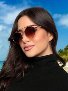 Thời trang nữ Kính Retro - Hoa hồng vàng - Xem 1