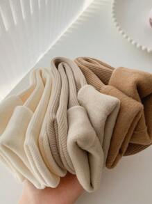 5 雙/包 女款純色加厚雪襪冬季保暖瘦身 - 彩色 - 查看 4