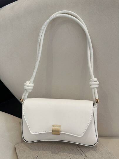 Fashion Solid Color Vintage Simple Armpit Women's Shoulder Bag