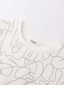 Annil 男童圆领长袖运动衫，适合春秋季节，适合大童，时尚，T恤款式，适合学生男孩，时尚秋季上衣。 - 灰色 - 查看 5