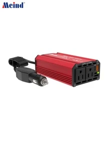 Red 300w Car Power Inverter, Converts 12v To 110v, Equipped With Us Standard Socket, Pd65w And Qc3.0 Compatible - Red - View 4
