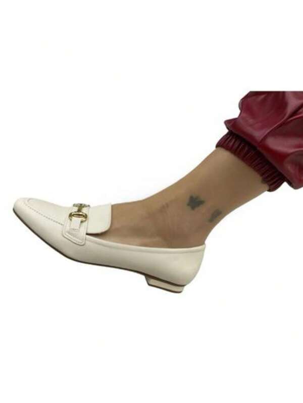 Sapato Feminino Elegante Mocassim Leve Bico Fino Vizzano