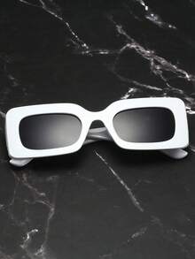 6副男女通用方形时尚眼镜，适合日常佩戴和旅行，时尚装饰眼镜，沙滩配饰，眼镜時尚眼鏡 - 彩色 - 查看 6