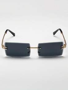 6副男女通用方形时尚眼镜，适合日常佩戴和旅行，时尚装饰眼镜，沙滩配饰，眼镜時尚眼鏡 - 彩色 - 查看 4