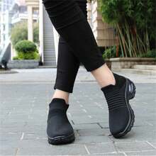 Cross-Border Hot Plus Size Women Air Cushion Sneakers, Fashion Shaking Shoes Casual Sock Shoes