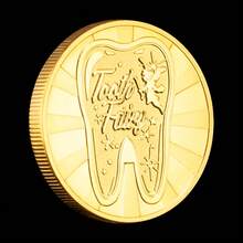 Tooth Fairy Coin Creative Gifts for Children Gold Plated Commemorative Coin Souvenirs - Gold - View 5