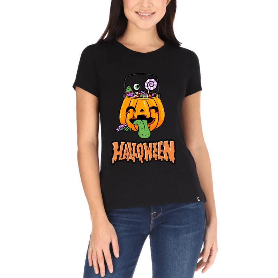 Women's Halloween T-Shirt - Black - View 1