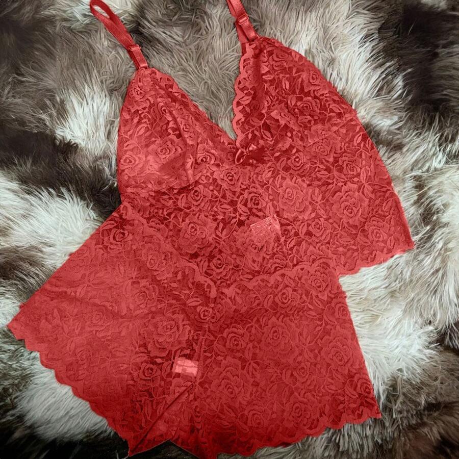 Women Pajama Sets - 紅色 - 查看 1