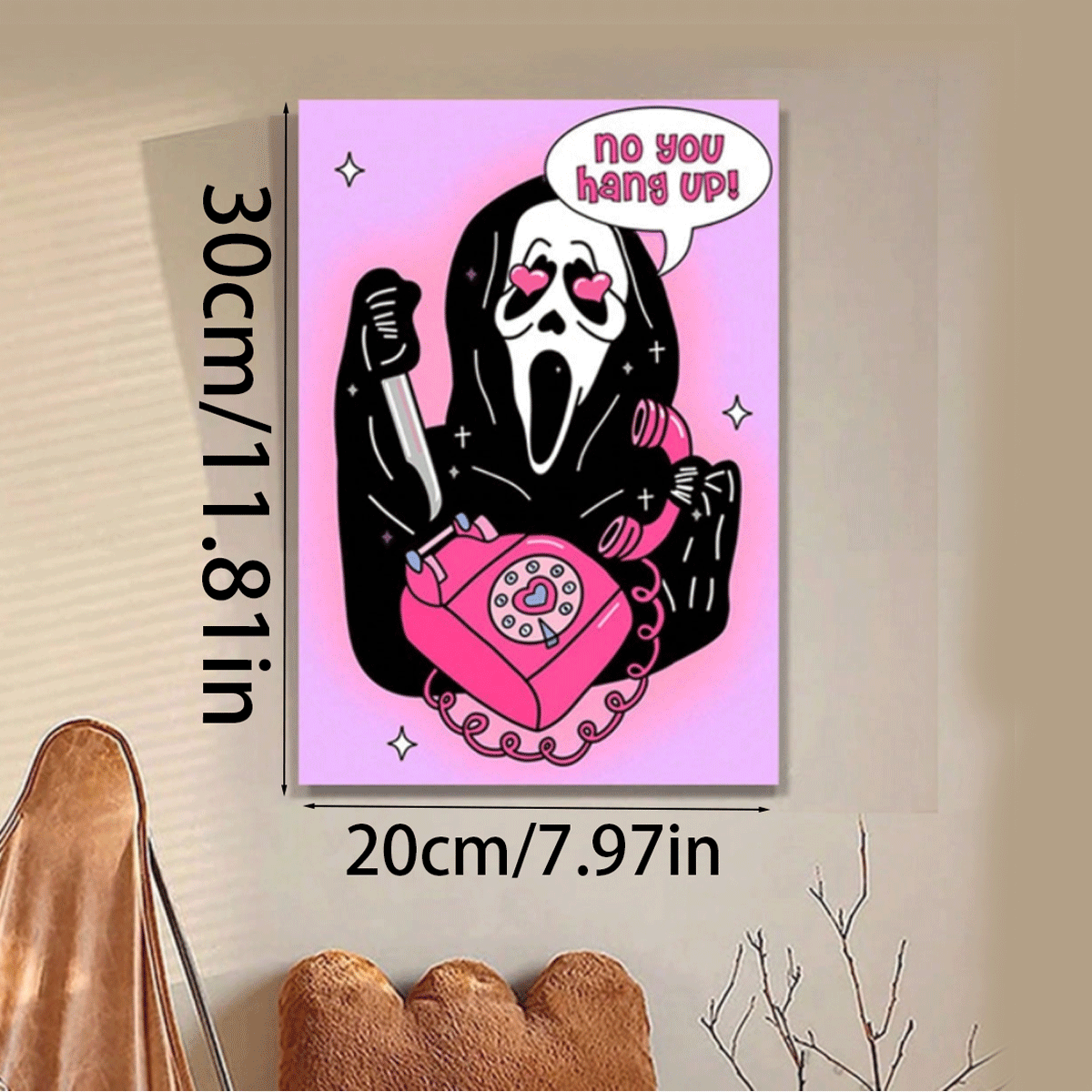 1 件北歐風格創意客廳帆布印刷卡通牆壁藝術適合臥室、兒童房、走廊、高清微噴印刷 - 彩色 - 查看 6