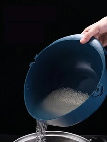 9pcs Multifunctional Vegetable Cutter & Slicer, Including Manual Grater, Shredder, Slicer, Potato Slicer, Cuber, Spiralizer With Storage Box And Peeler - Blue - View 5