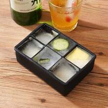 4pcs Square Ice Cube Tray - Black - View 3