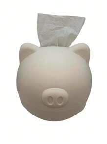 Clinera En Forma De Puerquito Kawaii - Blanco - Ver 1