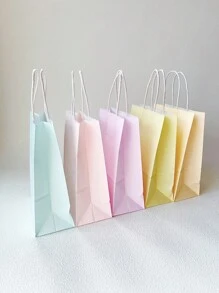 10pcs/Pack Macaron Themed Gift Bags (2pcs/Color)