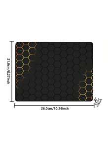 天然橡膠鎖邊滑鼠墊,適用於桌上型電腦/筆記型電腦 - 黑色 - 查看 5