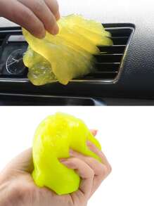 1 件裝藍色汽車清潔軟膠 - 神奇除塵凝膠,適用於鍵盤、電腦、家居和汽車清潔 - 藍色 - 查看 5