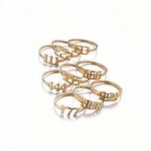 777 Number Ring Suitable For Daily Wear - Gold - View 3