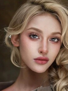 1副缅因州灰色美瞳，年抛型，14.5毫米