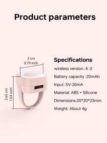 迷你指環無線遙控多功能指尖攝影 - 粉色 - 查看 5