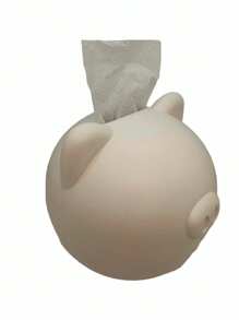 Clinera En Forma De Puerquito Kawaii - Blanco - Ver 2