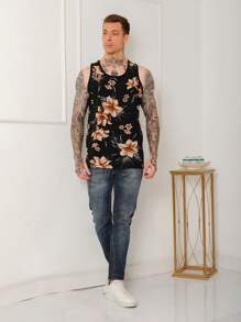 Men Tank Tops - Marrón - Ver 4