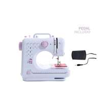 Máquina De Coser Mediana Eléctrica con Accesorios  Doméstica Portátil De 12 Agujas Incluye Accesorios - Blanco - Ver 3