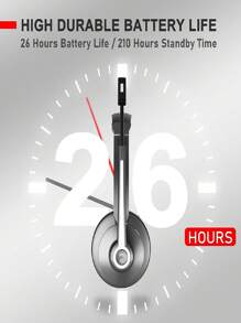 Wireless Bluetooth Headset with ENC Noise Reduction, Mute Button, and Multipoint Connectivity - 炭灰色 - 查看 3