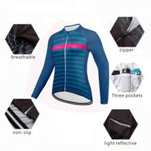 Max Storm 女性自行車運動衫自行車服長袖球衣路騎術襯衫公路自行車騎行服裝