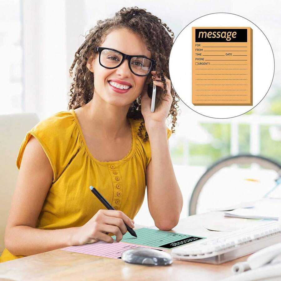 9 Piezas/set Nota Adhesiva, Bloc De Notas, Cuaderno Para Mensaje, Nota Saliente, Nota De Color Claro, Memo De Nevera - Multicolor - Ver 1