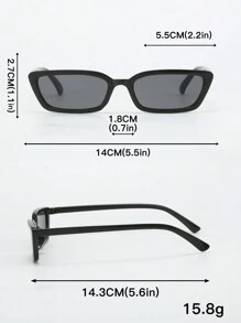 5副复古时尚女式眼镜，适合运动、街头穿搭、度假、旅行、钓鱼、驾驶、海滩、户外活动、节日、郊游、街头服饰配饰、运动、派对等场合。 - 彩色 - 查看 4