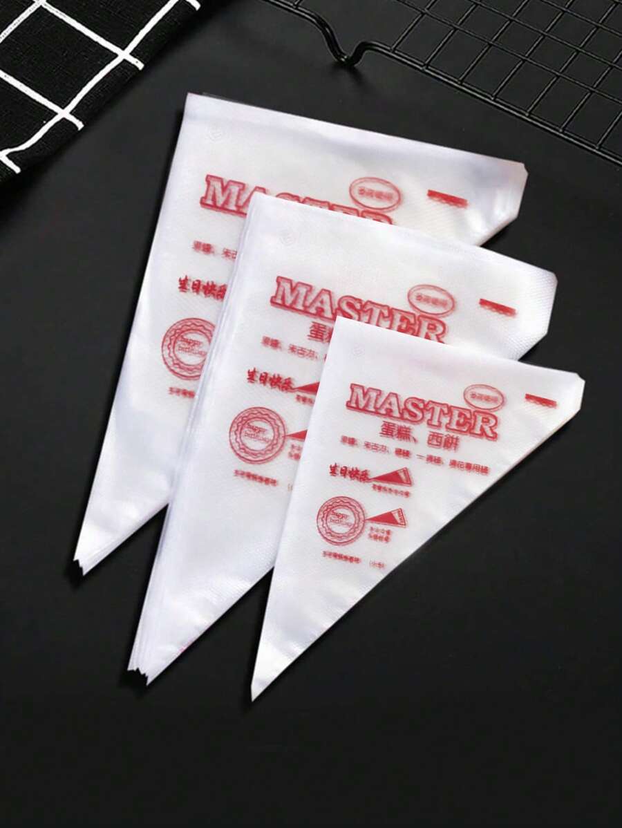 100pcs/pack Thickened Piping Bags Disposable Piping Pastry Bags Cream - Multicolor - View 1