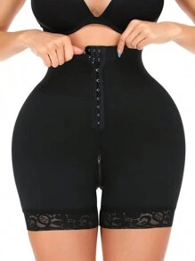 女款塑身短褲收腹胸衣提臀內褲曲線提臀內褲塑身內衣 - 黑色 - 查看 4