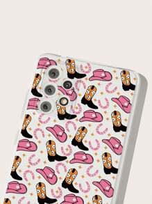 1pc Western Style Painted Phone Case Compatible With Iphone/samsung Phones - Multicolor - View 5