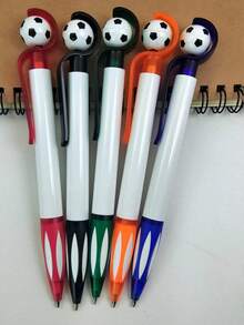 旋轉足球裝飾圓珠筆 - 彩色 - 查看 3