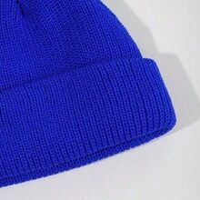 新款純色秋冬保暖休閒潮流針織帽無簷,適合戶外佩戴