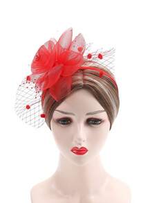 1入歐美時尚復古風格新娘頭飾,適用於婚禮、舞台表演、旗袍秀、貝雷帽、面紗頭帶、髮飾優雅 - 均碼 - 查看 2