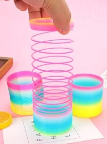 1入組隨機色彈簧玩具盒裝適用於兒童 - 彩色 - 查看 1