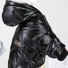 1pc Black Embossed Pattern Warm -padded Pet Clothes For Small And Medium-sized Cats And Dogs, Suitable For Winter And Both Home And Outdoor Use - Black - View 2