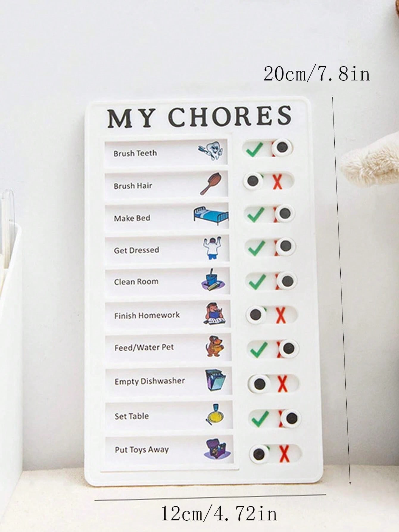 Portable Chore Chart Memo Board, Chore Chart for Adults Planning Boards ...