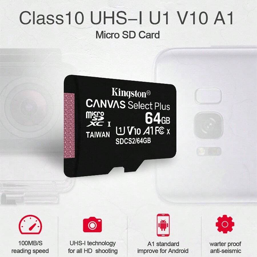 Kingston Memory Card SDCS2 128GB 32GB TF 64GB 256GB SDCS2 Micro SD Card