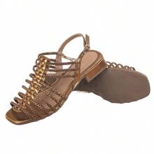 Women Heeled Sandals - Đồng - Xem 4