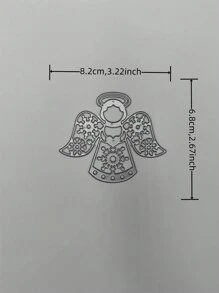 1pc Christmas Angel Card Decoration Cutting Die